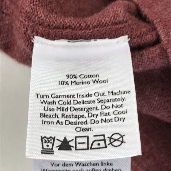 Eddie Bauer V-Neck Pullover Sweater Men's Medium Cotton Merino Wool Blend Winter - Picture 10 of 11